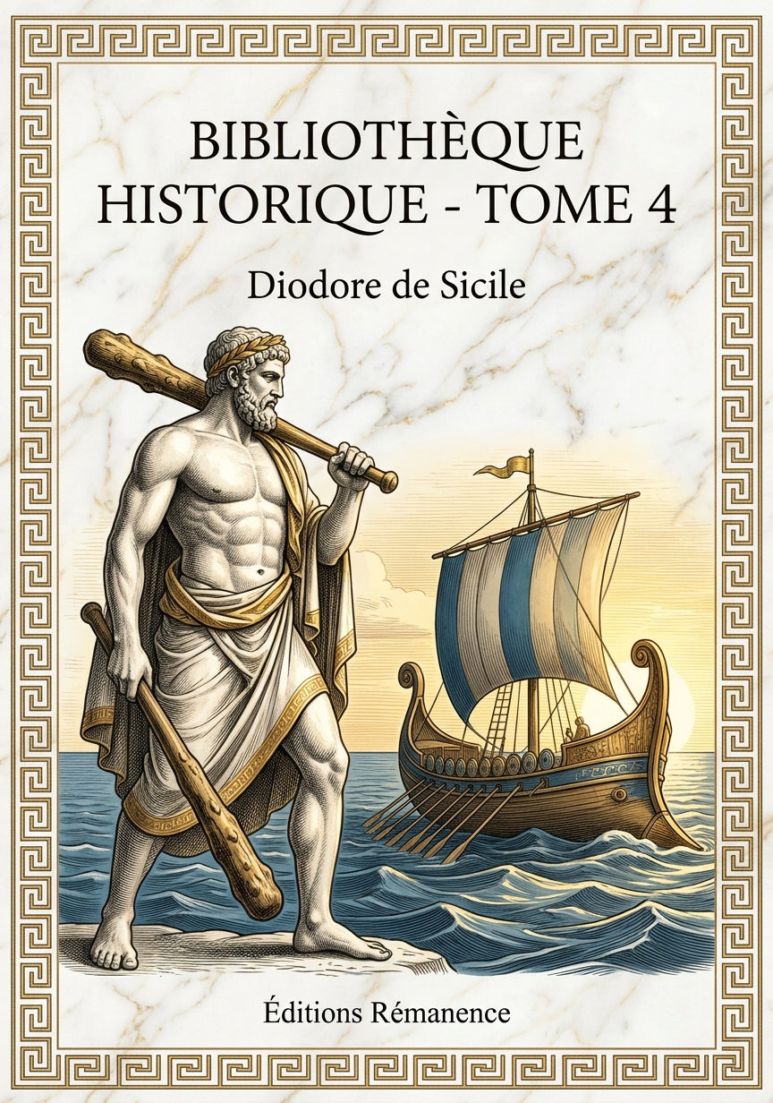 Livre Bibliothèque historique - Tome 4 par Diodore de Sicile - Couverture - Editions Remanence