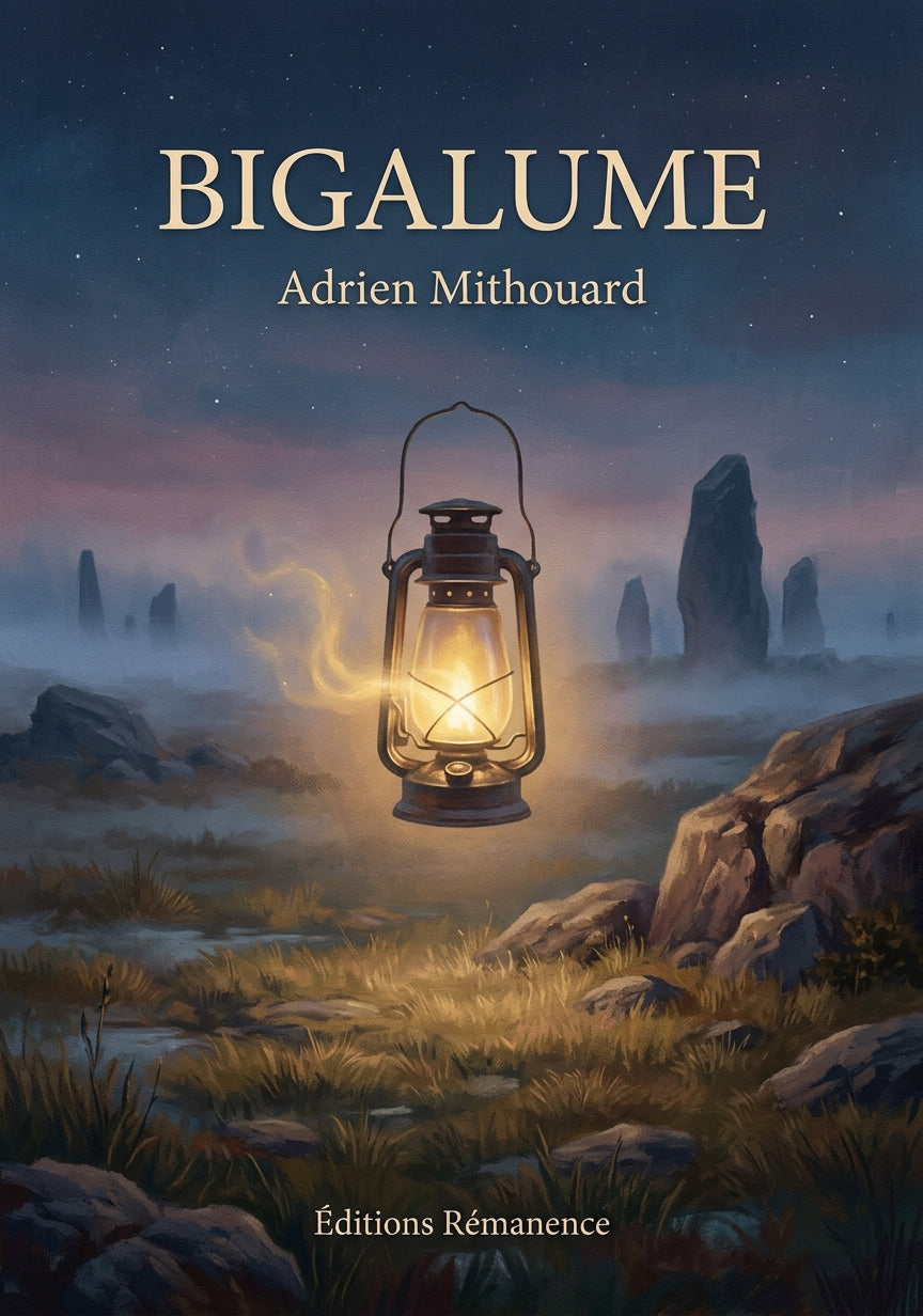 Livre Bigalume par Adrien Mithouard - Couverture - Editions Remanence