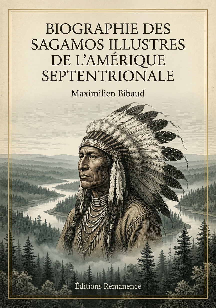 Biographie des Sagamos illustres de l'Amérique Septentrionale - Maximilien Bibaud (Couverture)