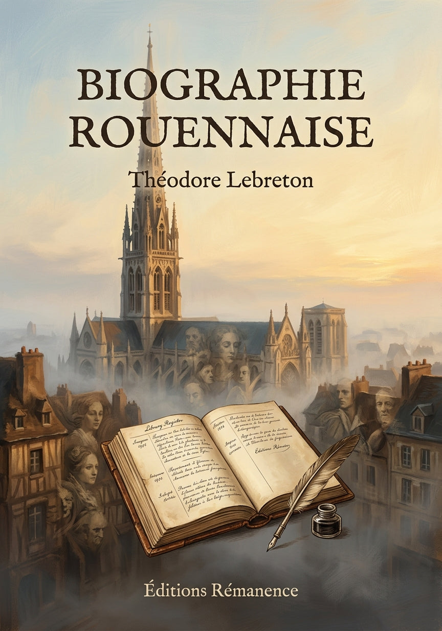 Livre Biographie rouennaise par Théodore Lebreton - Couverture - Editions Remanence