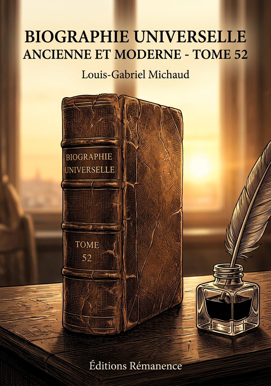 Livre Biographie universelle ancienne et moderne - Tome 52 par Louis-Gabriel Michaud - Couverture - Editions Remanence