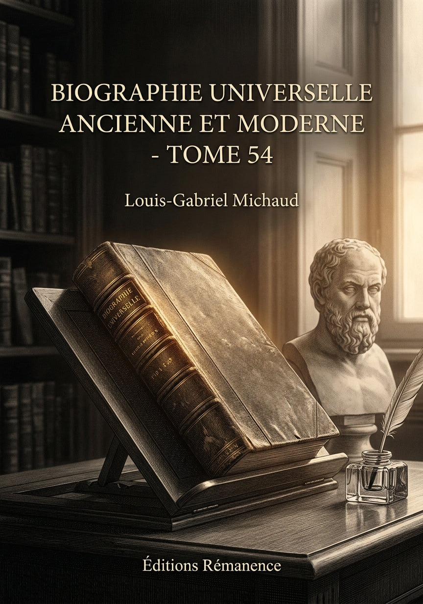 Livre Biographie universelle ancienne et moderne - Tome 54 par Louis-Gabriel Michaud - Couverture - Editions Remanence