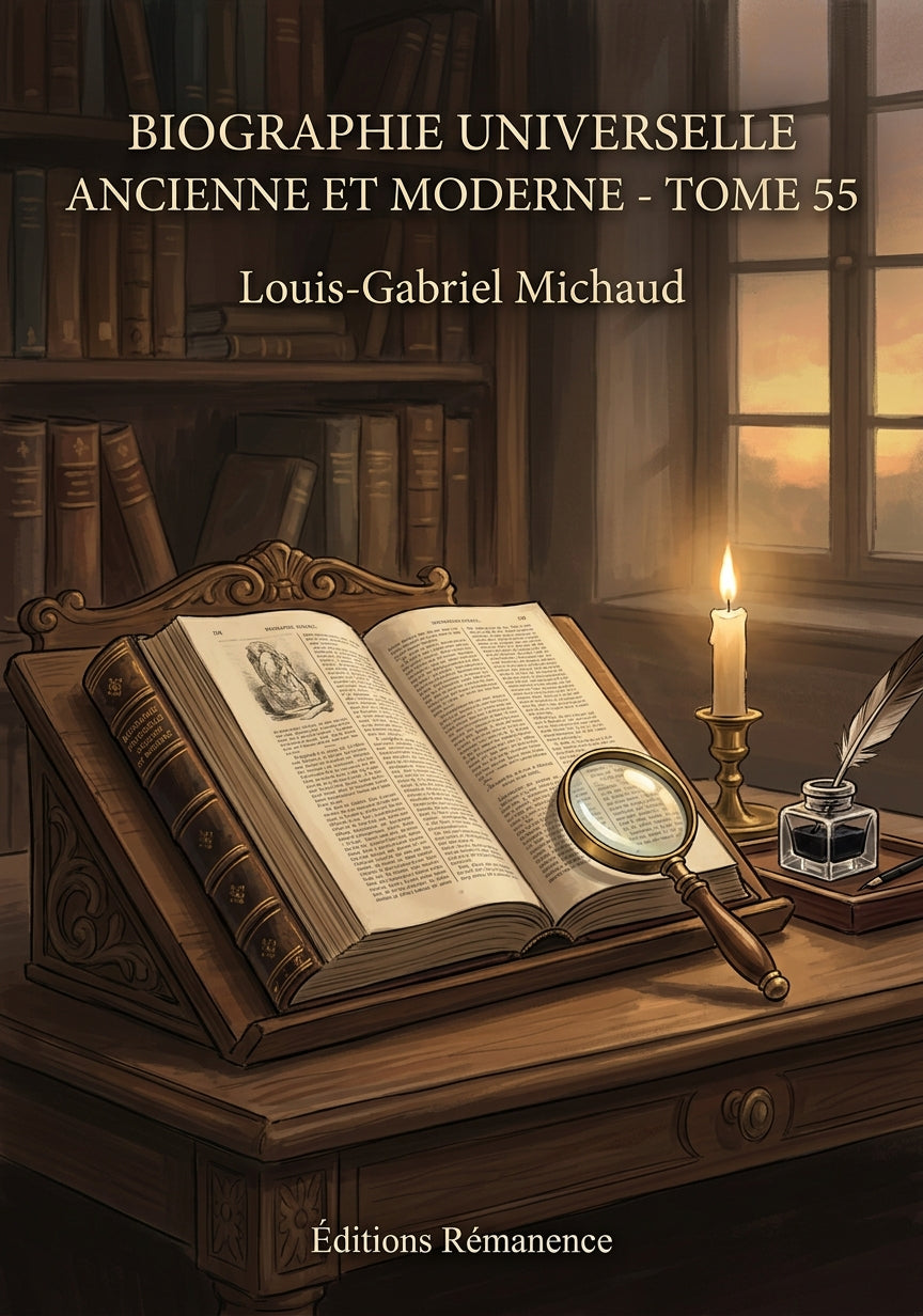 Livre Biographie universelle ancienne et moderne - Tome 55 par Louis-Gabriel Michaud - Couverture - Editions Remanence