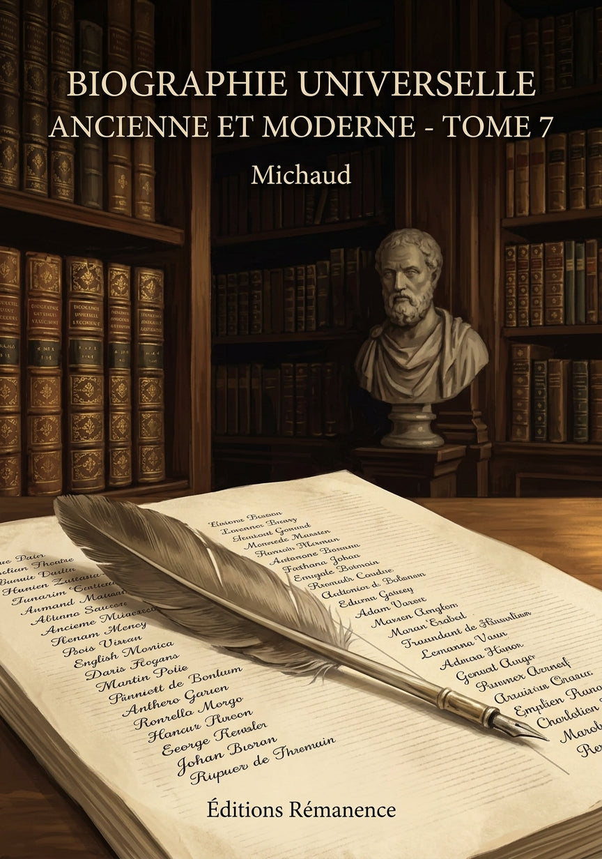 Livre Biographie universelle ancienne et moderne - Tome 7 par Michaud - Couverture - Editions Remanence