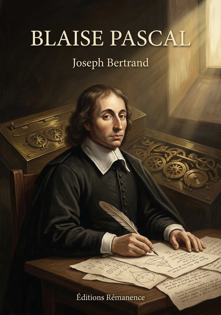 Livre Blaise Pascal par Joseph Bertrand - Couverture - Editions Remanence