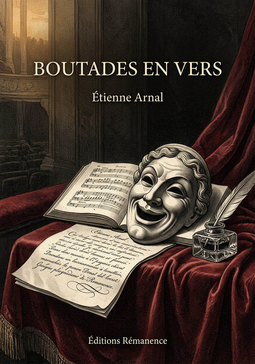 Livre Boutades en vers par Étienne Arnal - Couverture - Editions Remanence