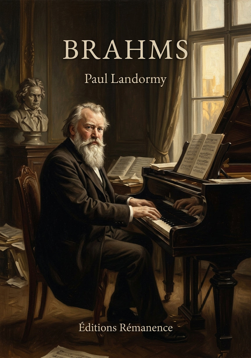 Livre Brahms par Paul Landormy - Couverture - Editions Remanence