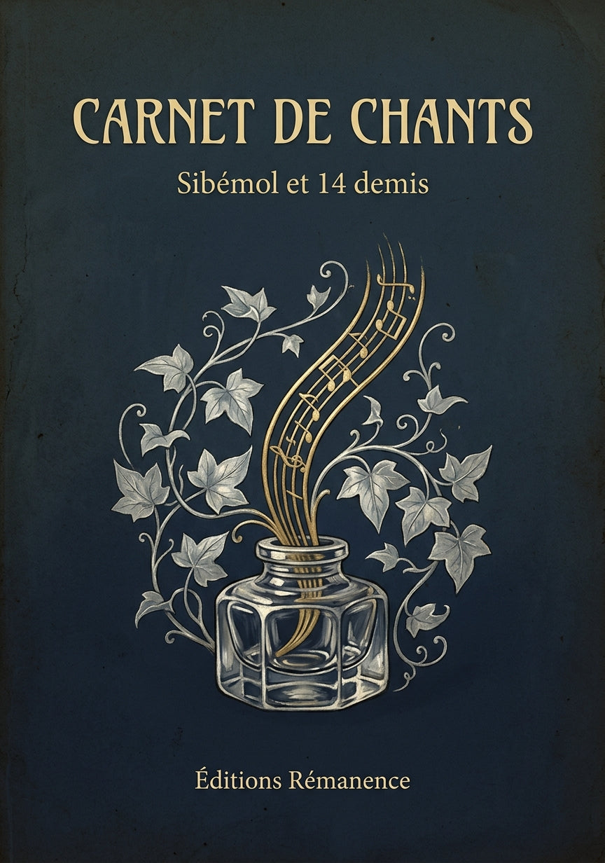 Livre Carnet de chants par Sibémol et 14 demis - Couverture - Editions Remanence