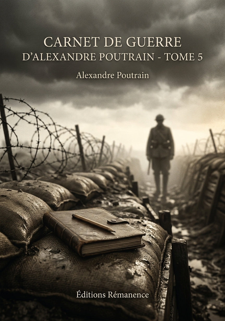 Livre Carnet de guerre d'Alexandre Poutrain - Tome 5 par Alexandre Poutrain - Couverture - Editions Remanence