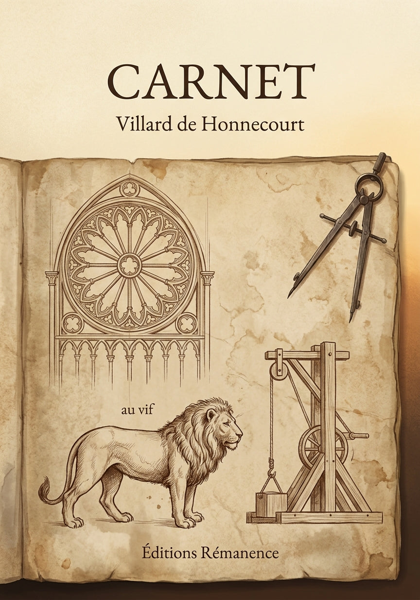 Livre Carnet par Villard de Honnecourt - Couverture - Editions Remanence