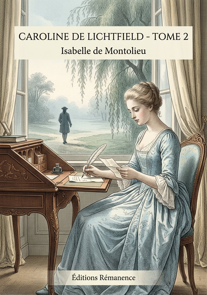 Livre Caroline de Lichtfield - Tome 2 par Isabelle de Montolieu - Couverture - Editions Remanence