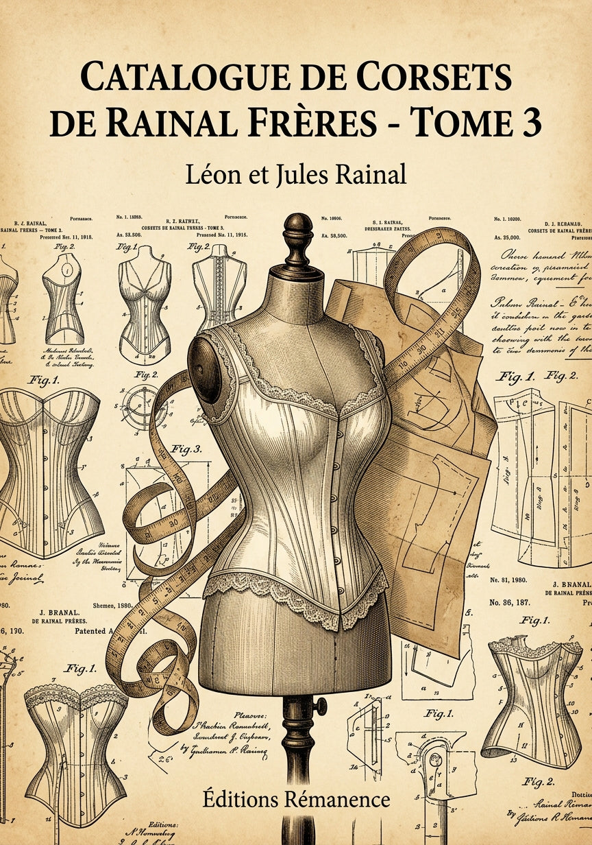 Livre Catalogue de corsets de Rainal Frères - Tome 3 par Léon et Jules Rainal - Couverture - Editions Remanence