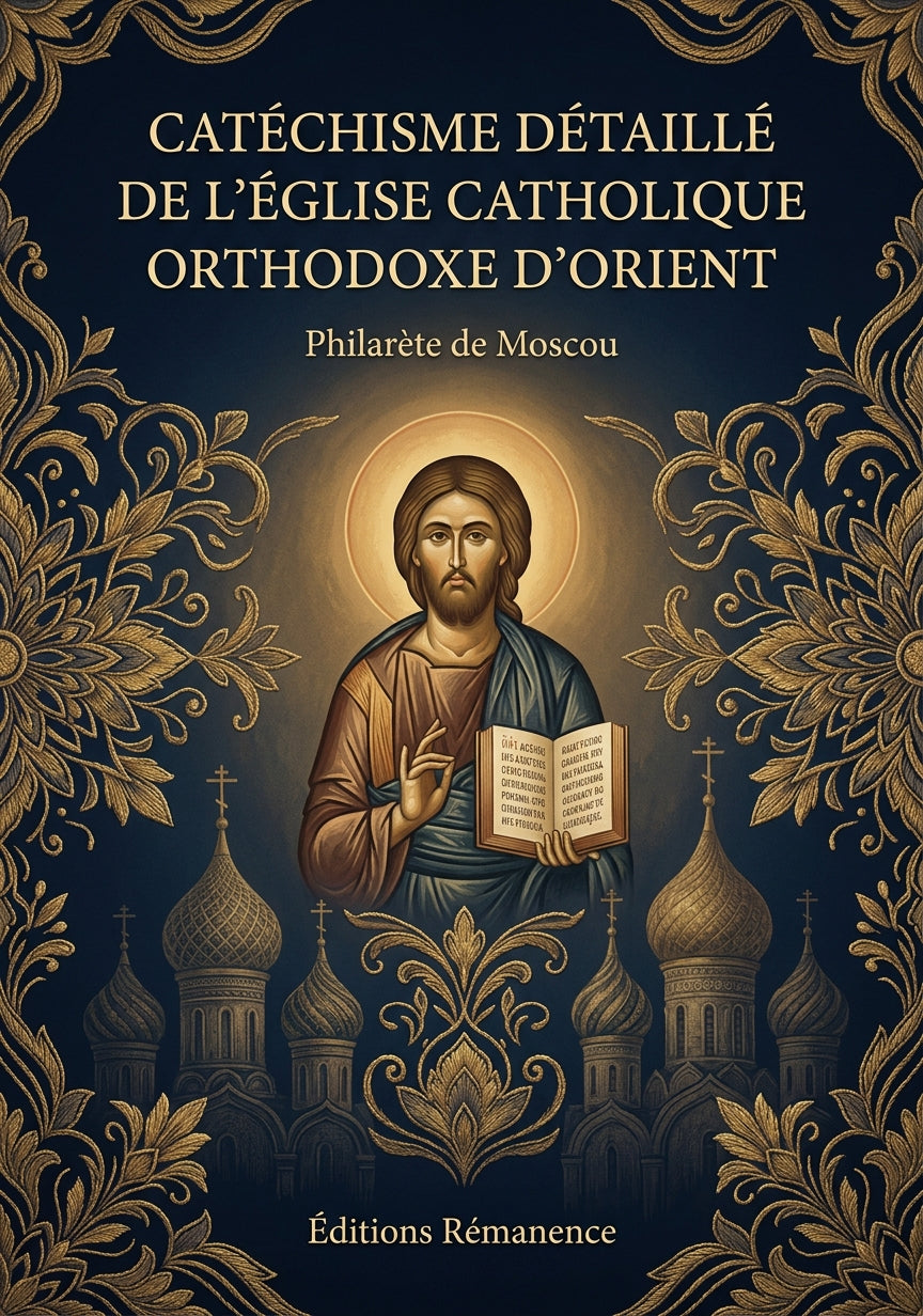 Livre Catéchisme détaillé de l’Église catholique orthodoxe d’Orient par Philarète de Moscou - Couverture - Editions Remanence