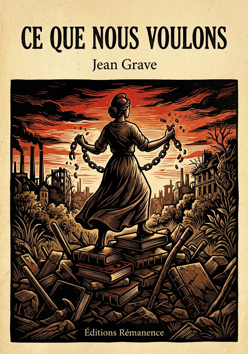 Livre Ce que nous voulons par Jean Grave - Couverture - Editions Remanence