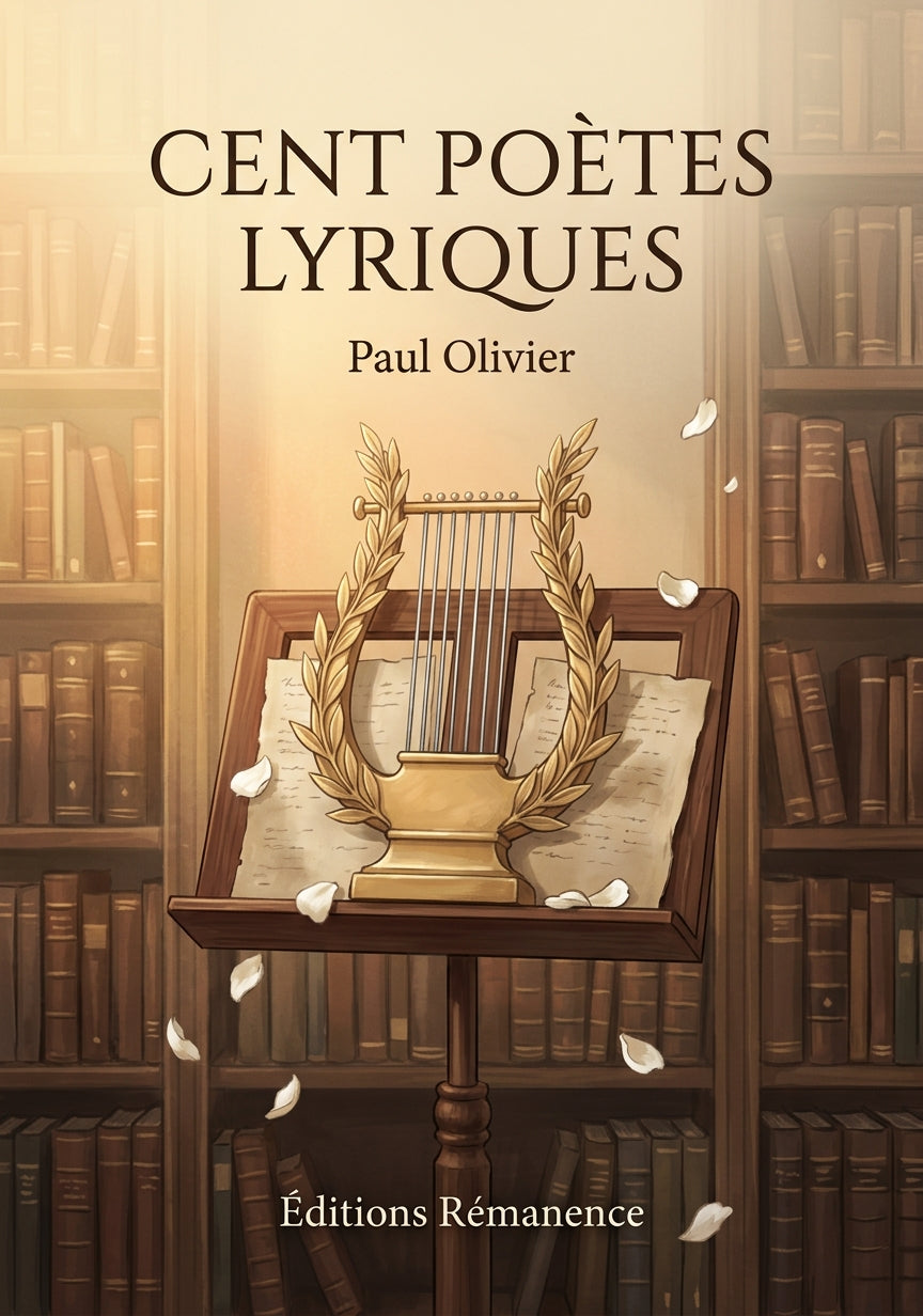 Livre Cent poètes lyriques par Paul Olivier - Couverture - Editions Remanence