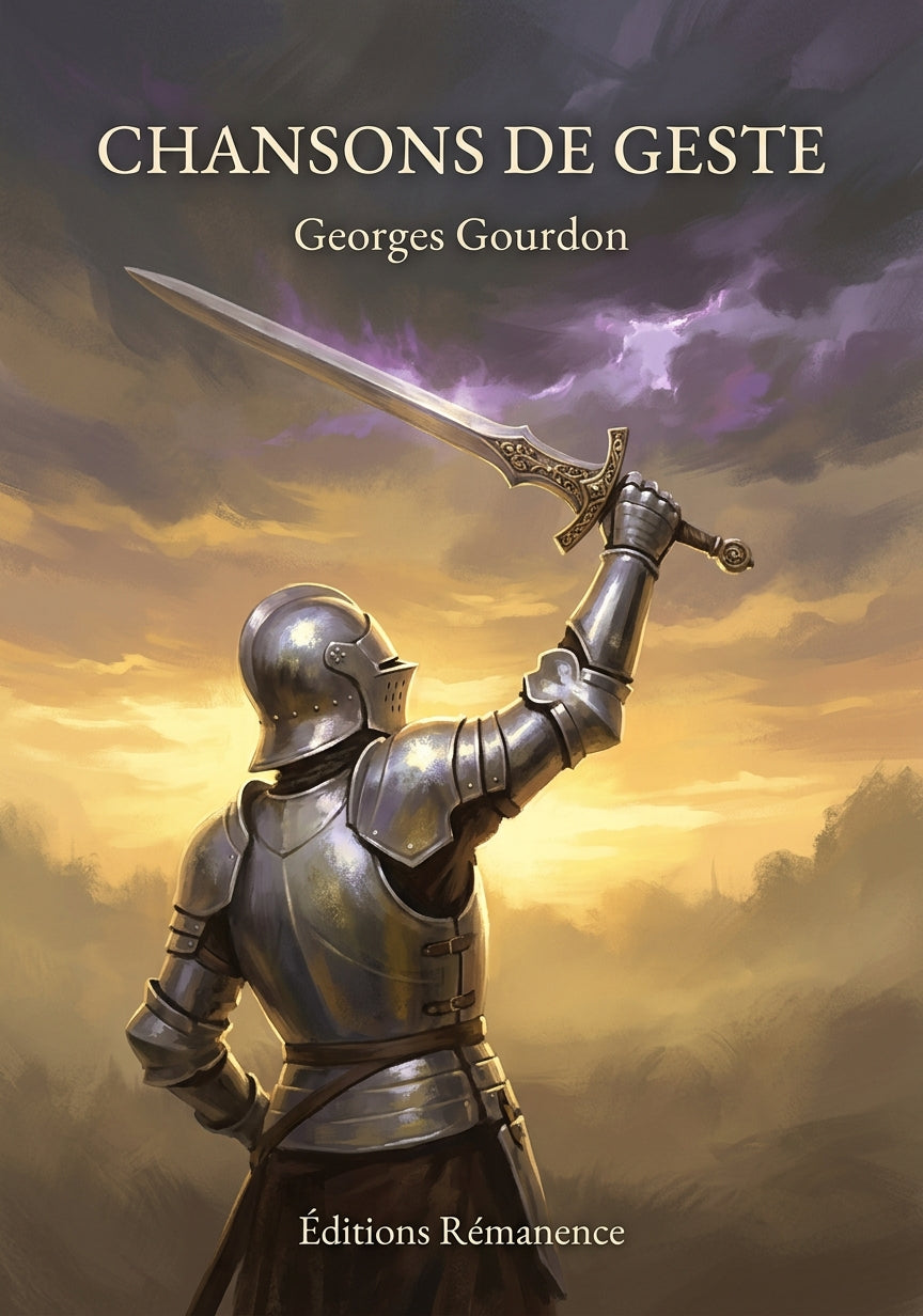 Livre Chansons de Geste par Georges Gourdon - Couverture - Editions Remanence