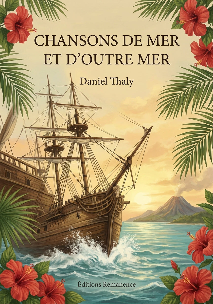 Livre Chansons de mer et d’outre mer par Daniel Thaly - Couverture - Editions Remanence