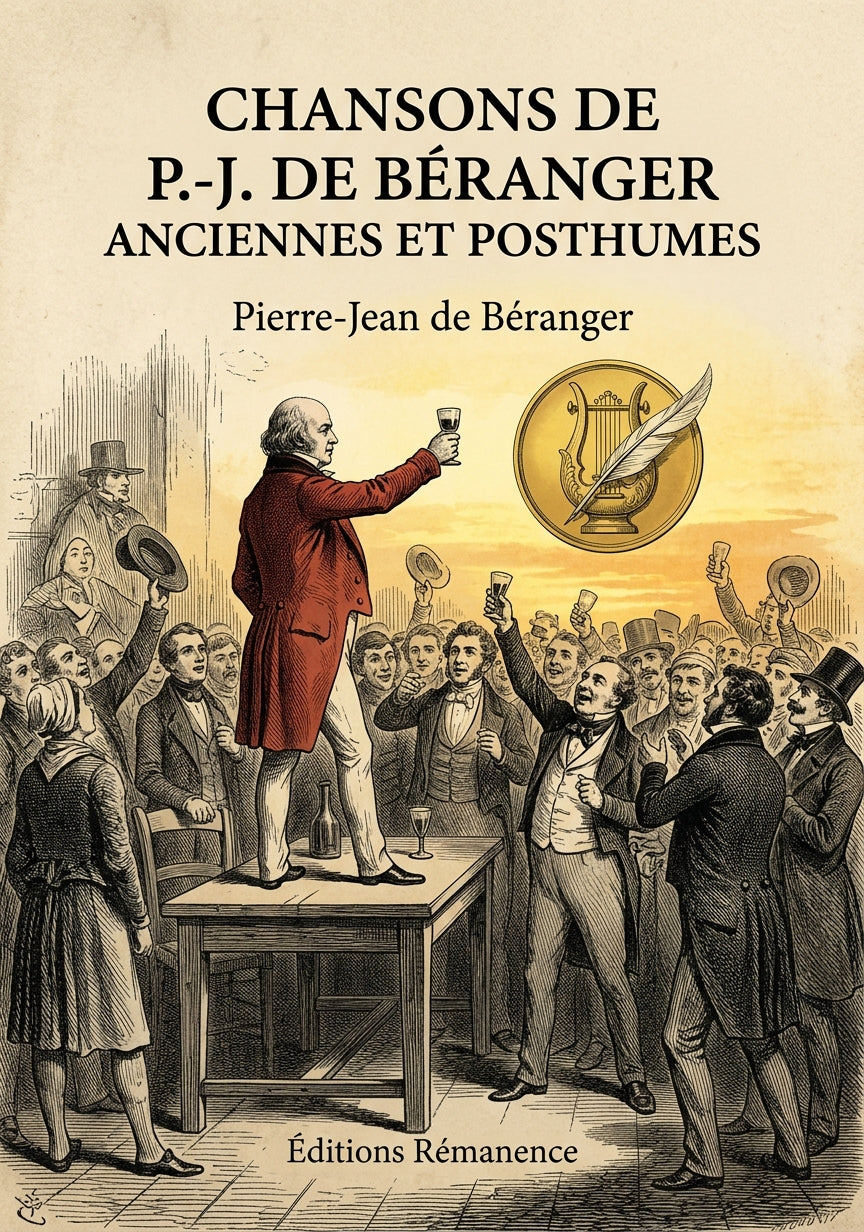 Livre Chansons de P.-J. de Béranger anciennes et posthumes par Pierre-Jean de Béranger - Couverture - Editions Remanence