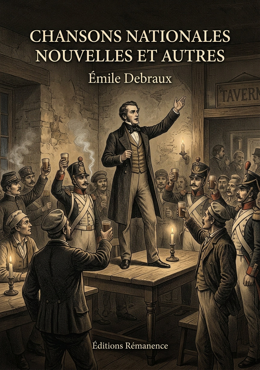 Livre Chansons nationales nouvelles et autres par Émile Debraux - Couverture - Editions Remanence