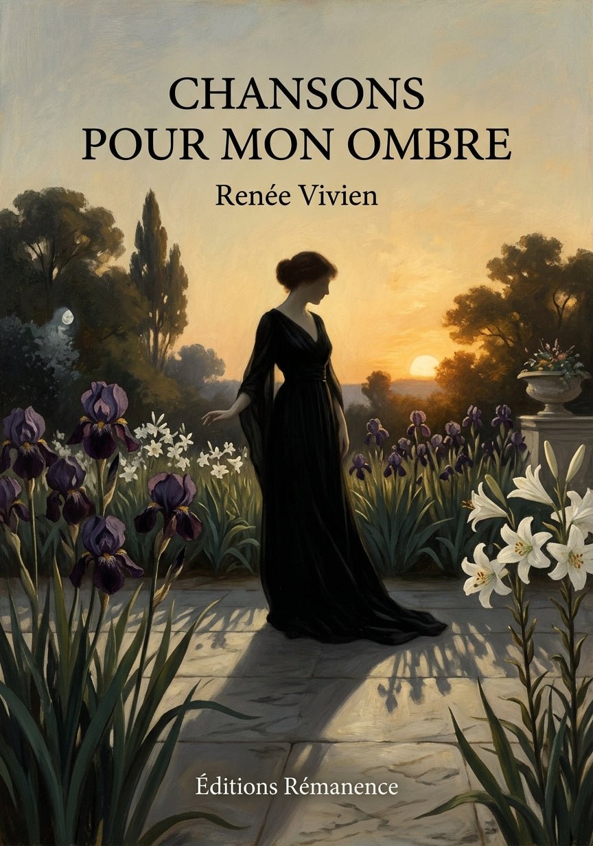 Livre Chansons pour mon ombre par Renée Vivien - Couverture - Editions Remanence