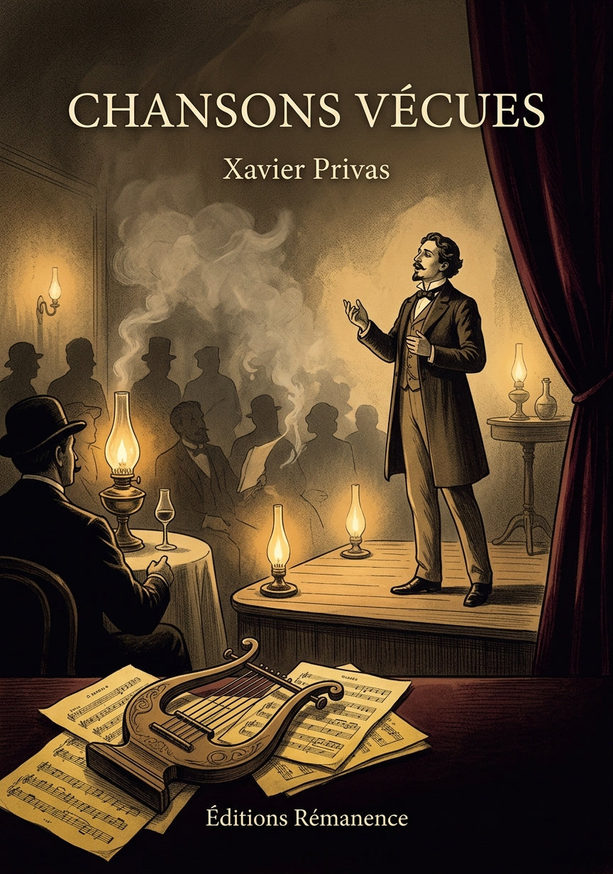 Livre Chansons vécues par Xavier Privas - Couverture - Editions Remanence
