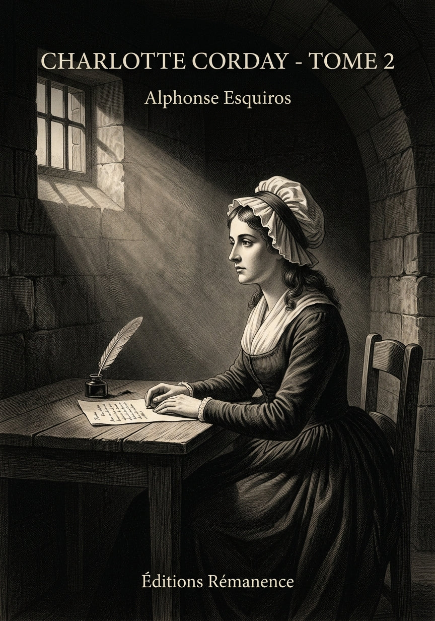 Livre Charlotte Corday - Tome 2 par Alphonse Esquiros - Couverture - Editions Remanence