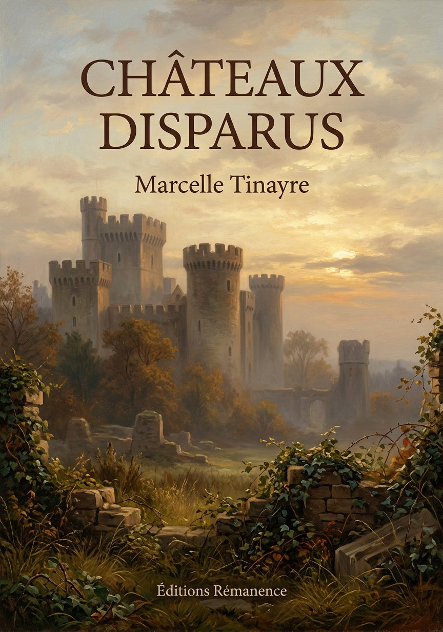 Livre Châteaux disparus par Marcelle Tinayre - Couverture - Editions Remanence