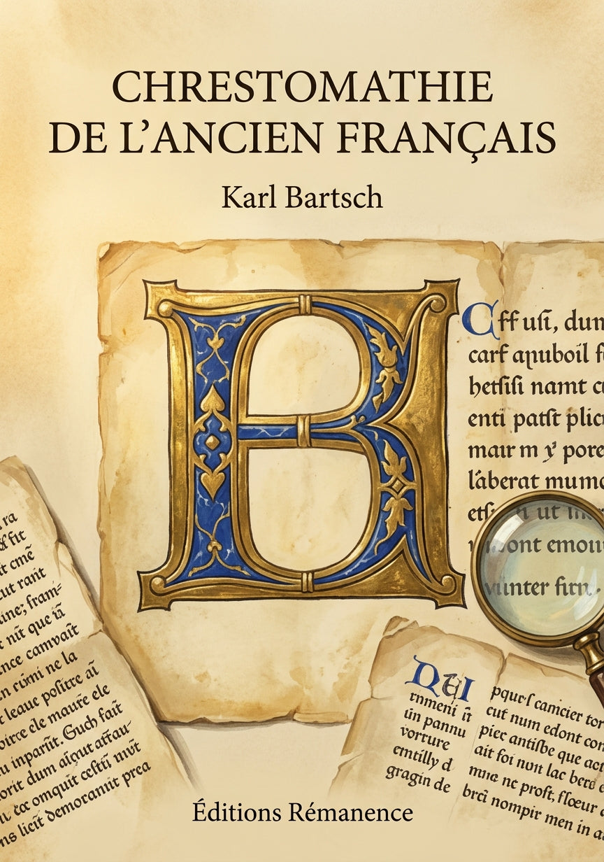 Livre Chrestomathie de l’ancien français par Karl Bartsch - Couverture - Editions Remanence