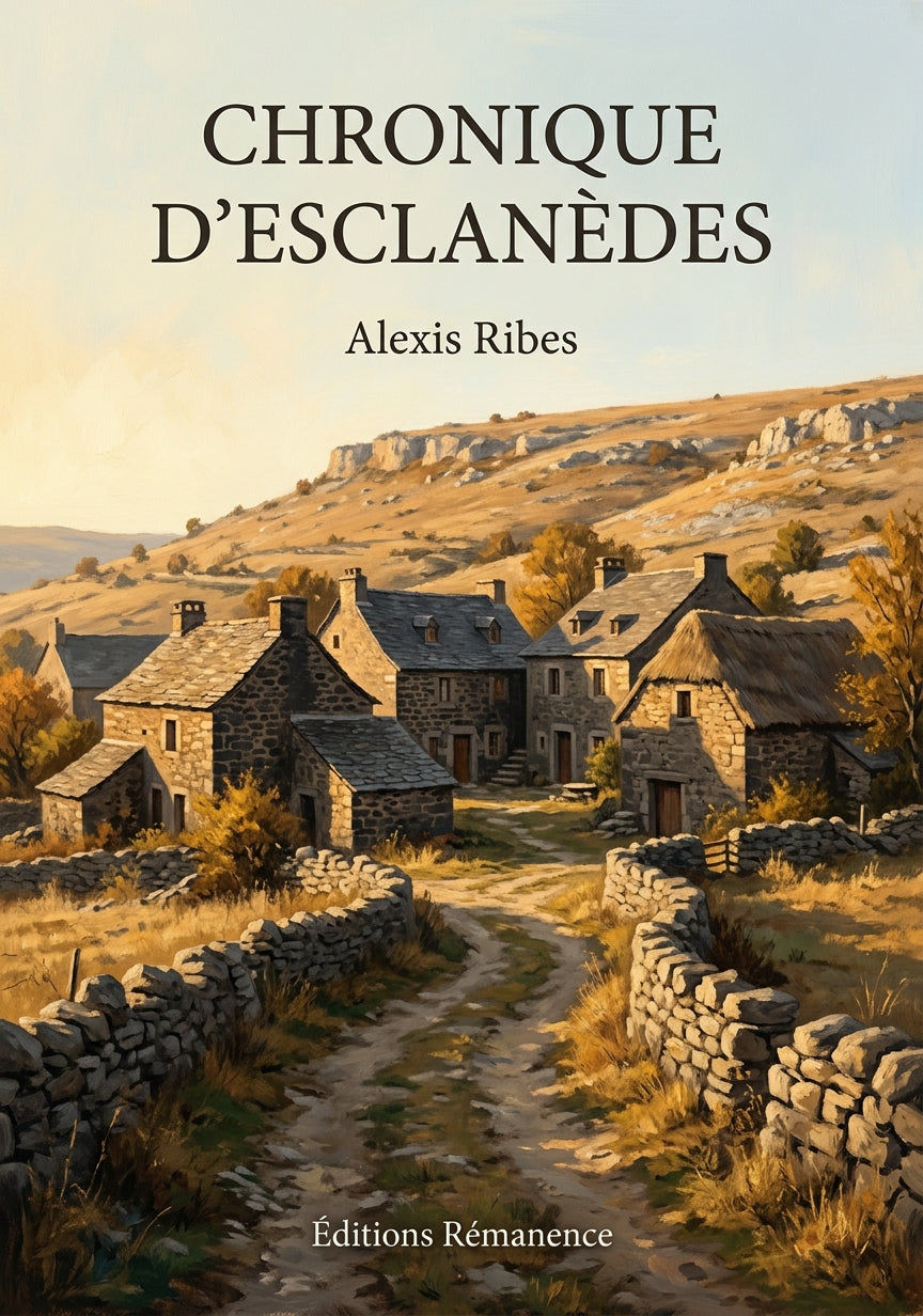 Livre Chronique d'Esclanèdes par Alexis Ribes - Couverture - Editions Remanence