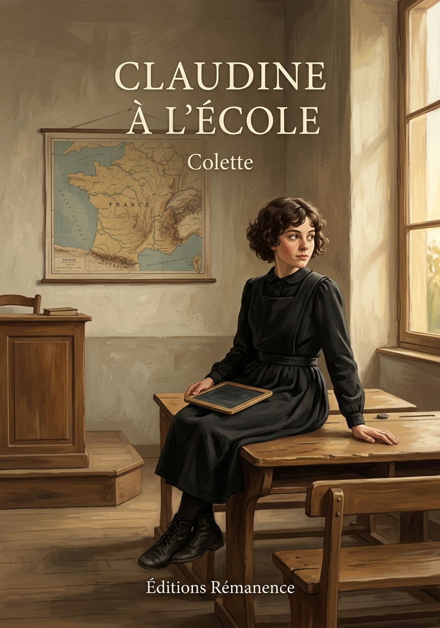 Livre Claudine à l’École par Colette - Couverture - Editions Remanence