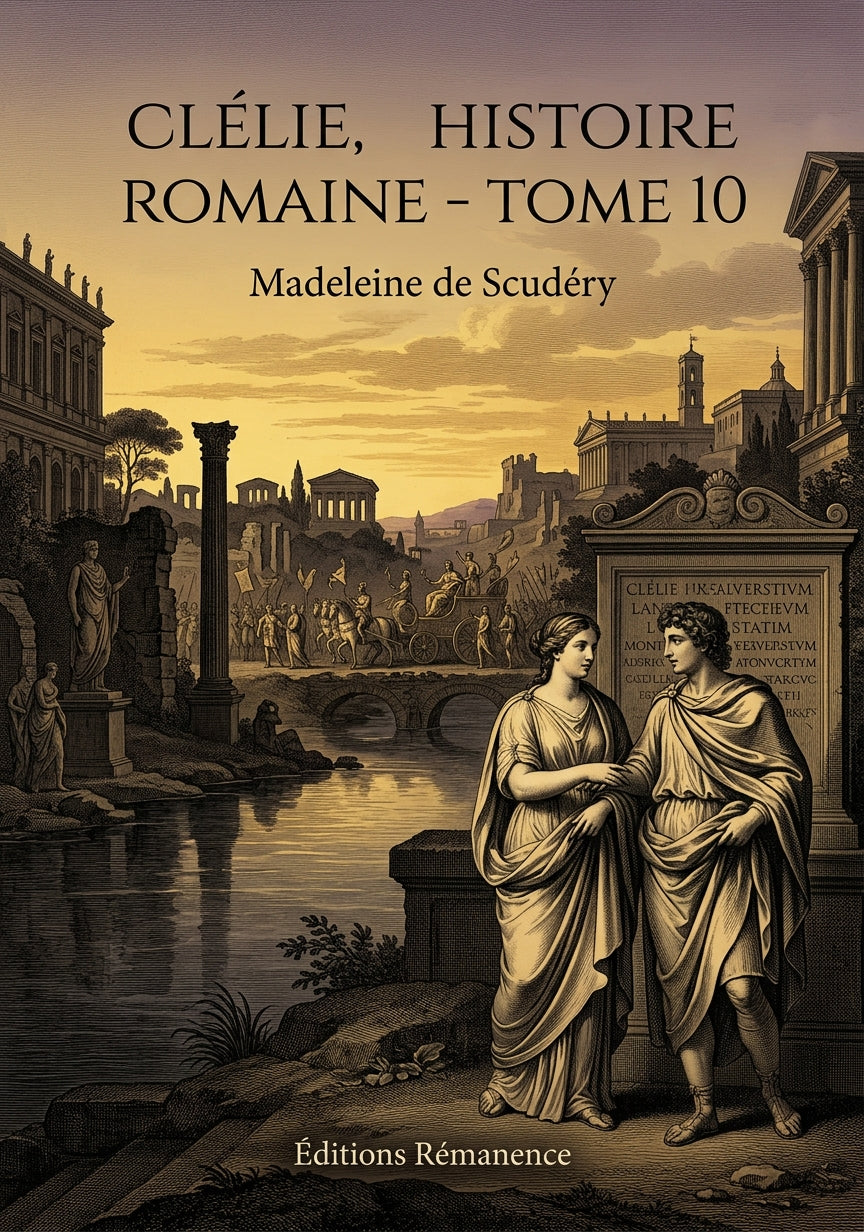 Livre Clélie, histoire romaine - Tome 10 par Madeleine de Scudéry - Couverture - Editions Remanence