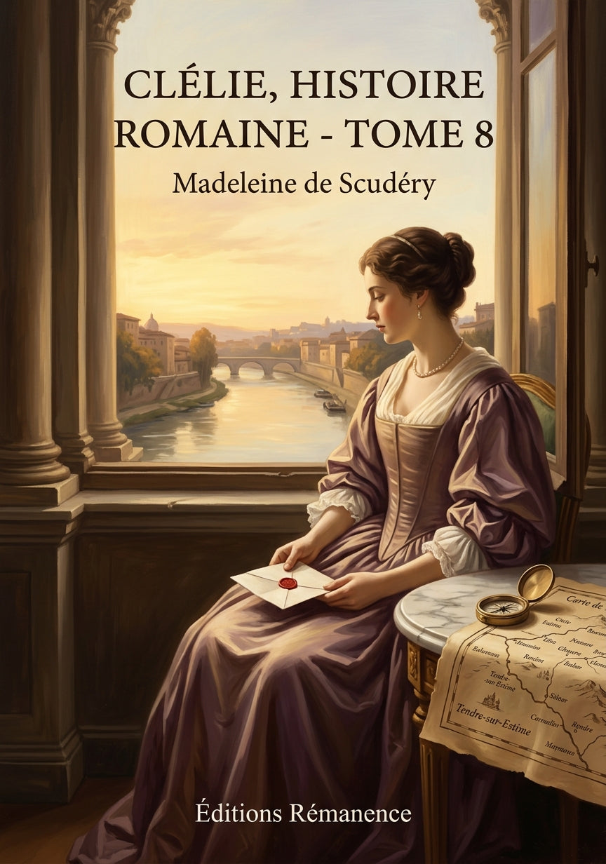 Livre Clélie, histoire romaine - Tome 8 par Madeleine de Scudéry - Couverture - Editions Remanence