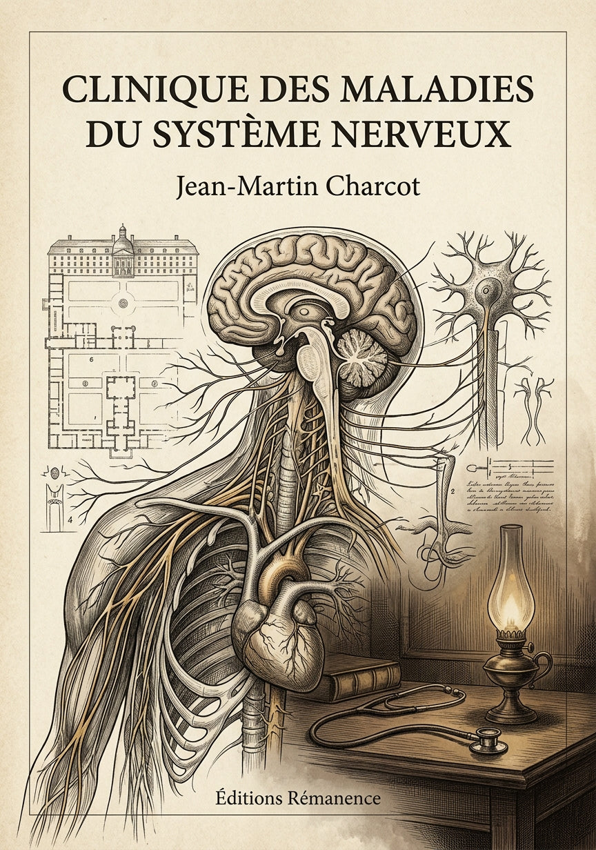 Livre Clinique des maladies du système nerveux par Jean-Martin Charcot - Couverture - Editions Remanence