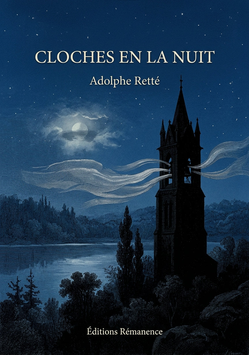 Livre Cloches en la nuit par Adolphe Retté - Couverture - Editions Remanence