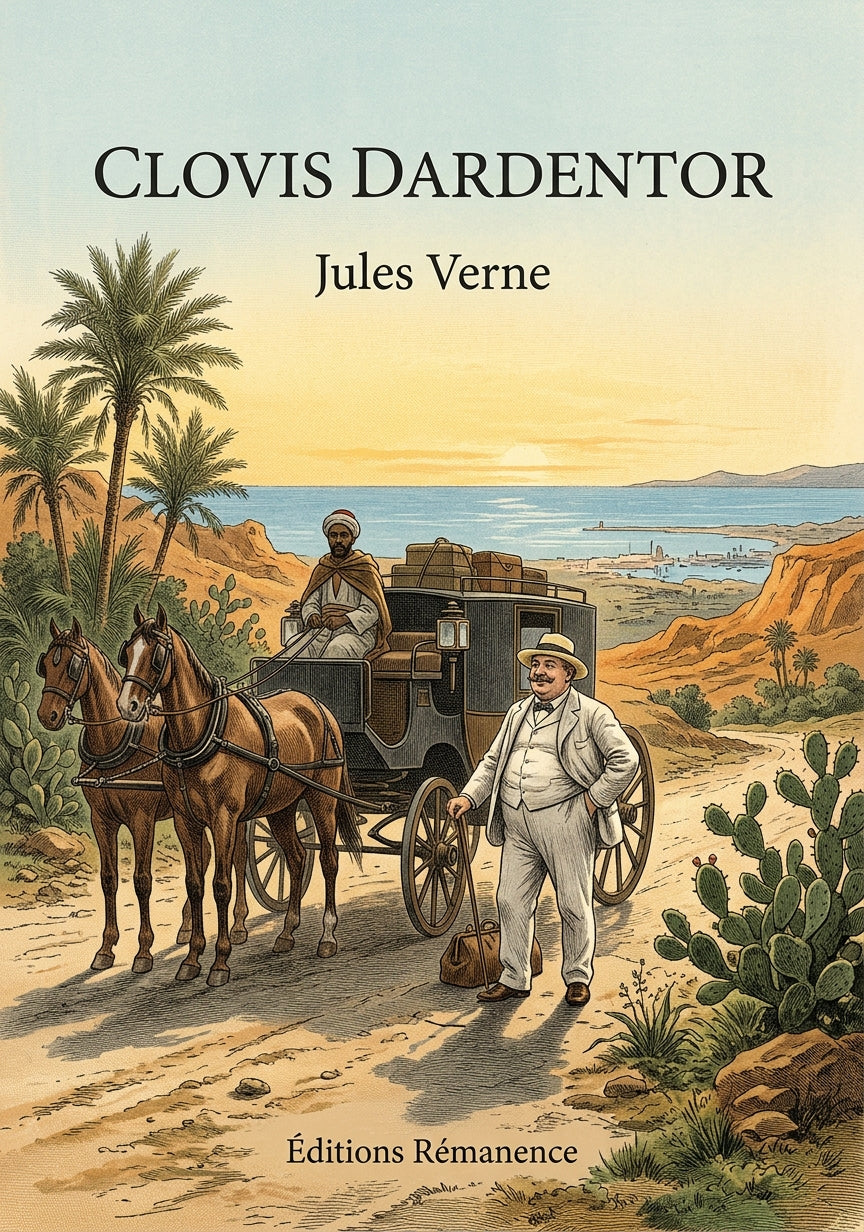 Livre Clovis Dardentor par Jules Verne - Couverture - Editions Remanence