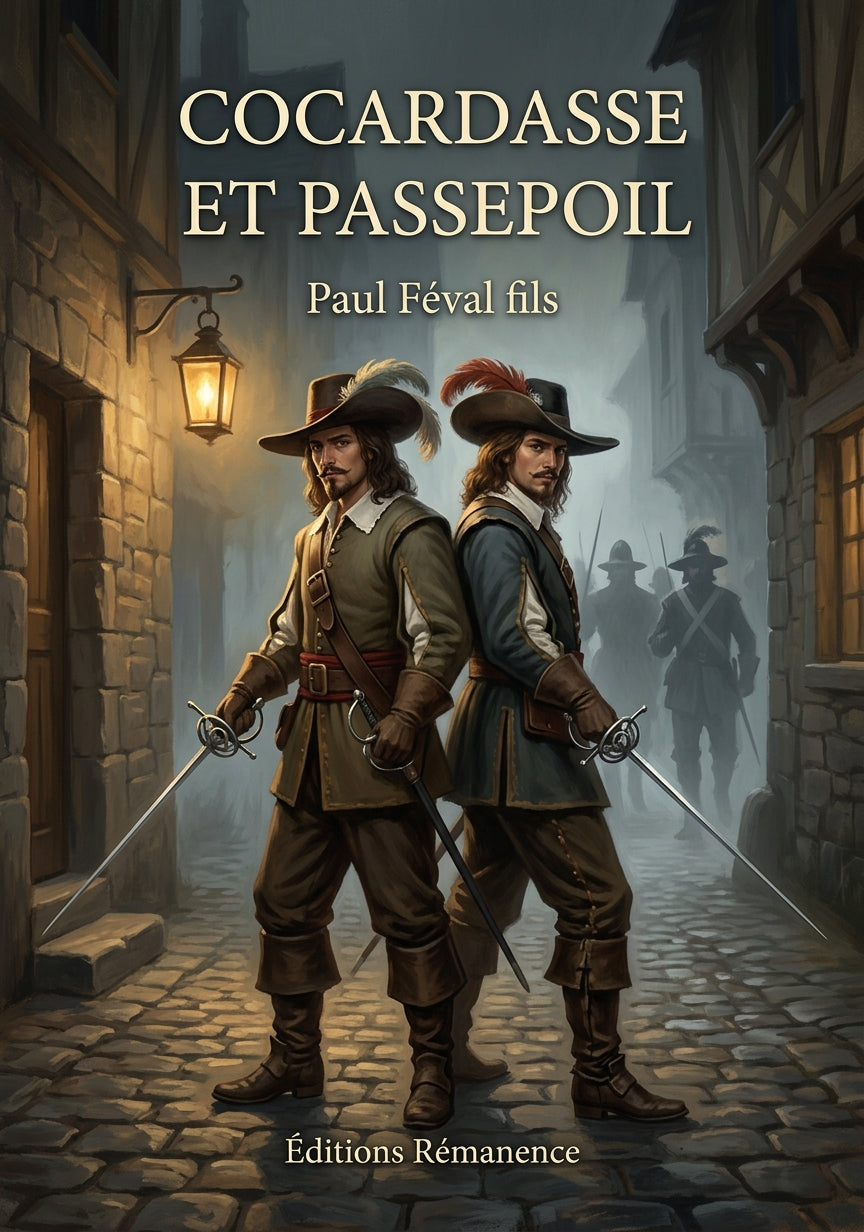 Livre Cocardasse et Passepoil par Paul Féval fils - Couverture - Editions Remanence