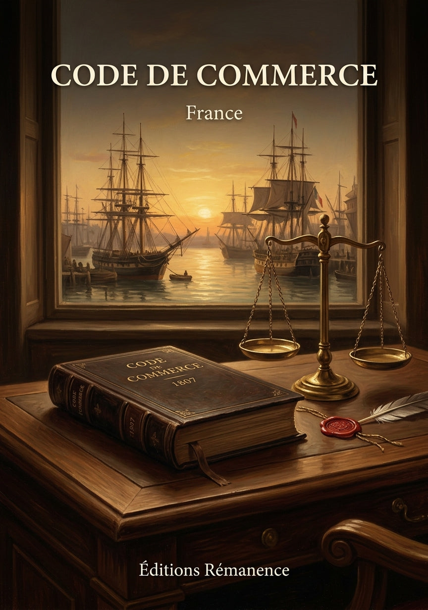 Livre Code de commerce par France - Couverture - Editions Remanence