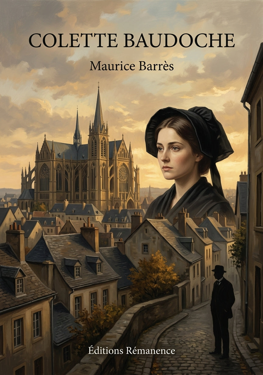 Livre Colette Baudoche par Maurice Barrès - Couverture - Editions Remanence