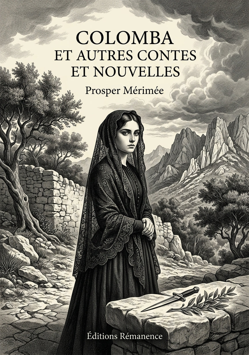 Livre Colomba et autres contes et nouvelles par Prosper Mérimée - Couverture - Editions Remanence