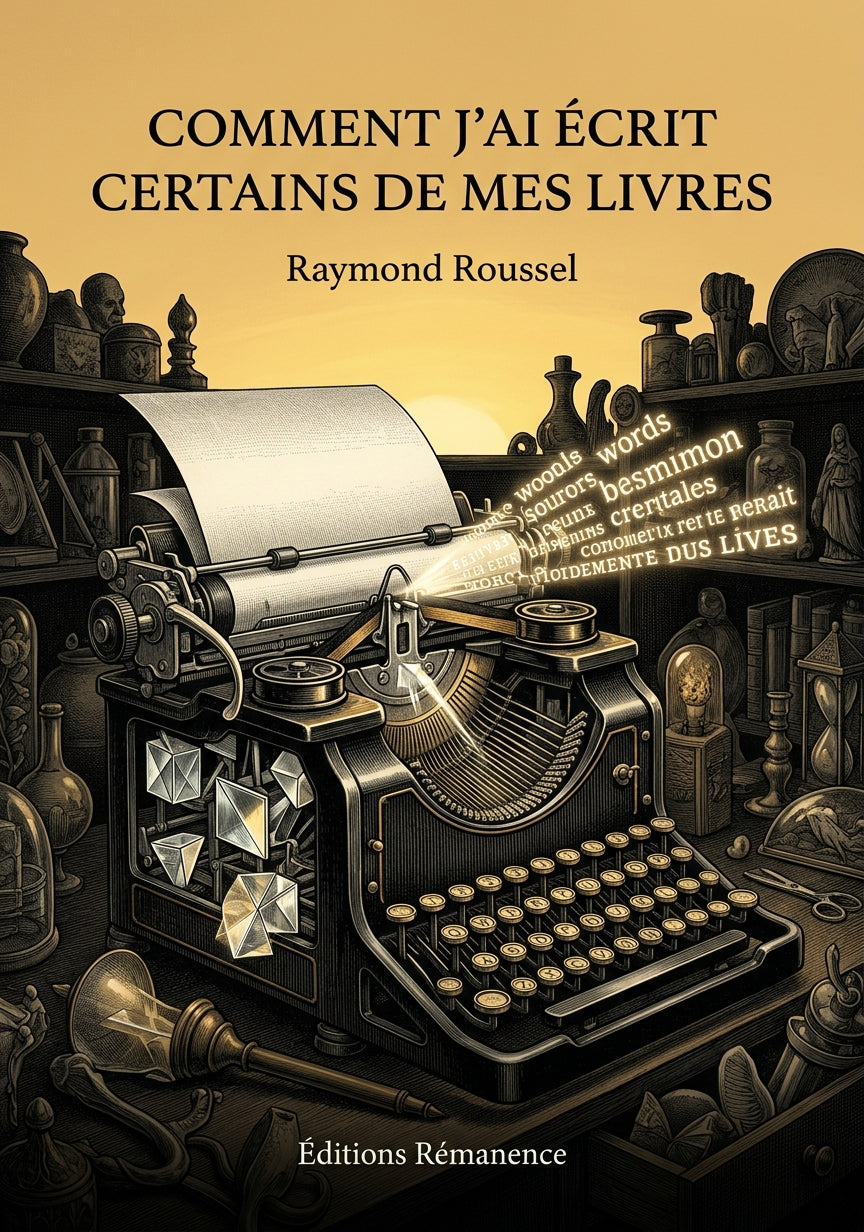 Livre Comment j’ai écrit certains de mes livres par Raymond Roussel - Couverture - Editions Remanence