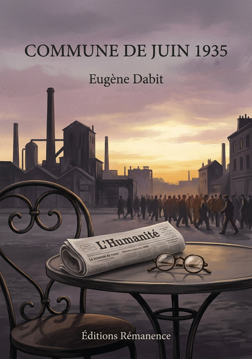 Livre Commune de juin 1935 par Eugène Dabit - Couverture - Editions Remanence