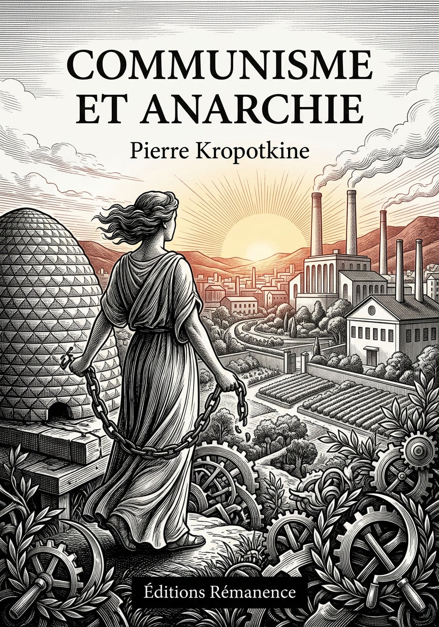 Livre Communisme et anarchie par Pierre Kropotkine - Couverture - Editions Remanence