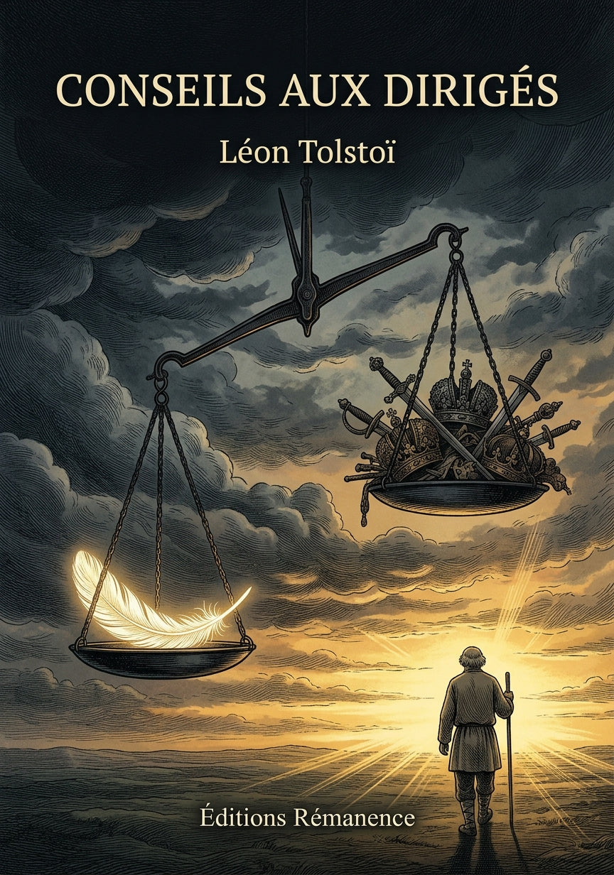 Livre Conseils aux dirigés par Léon Tolstoï - Couverture - Editions Remanence