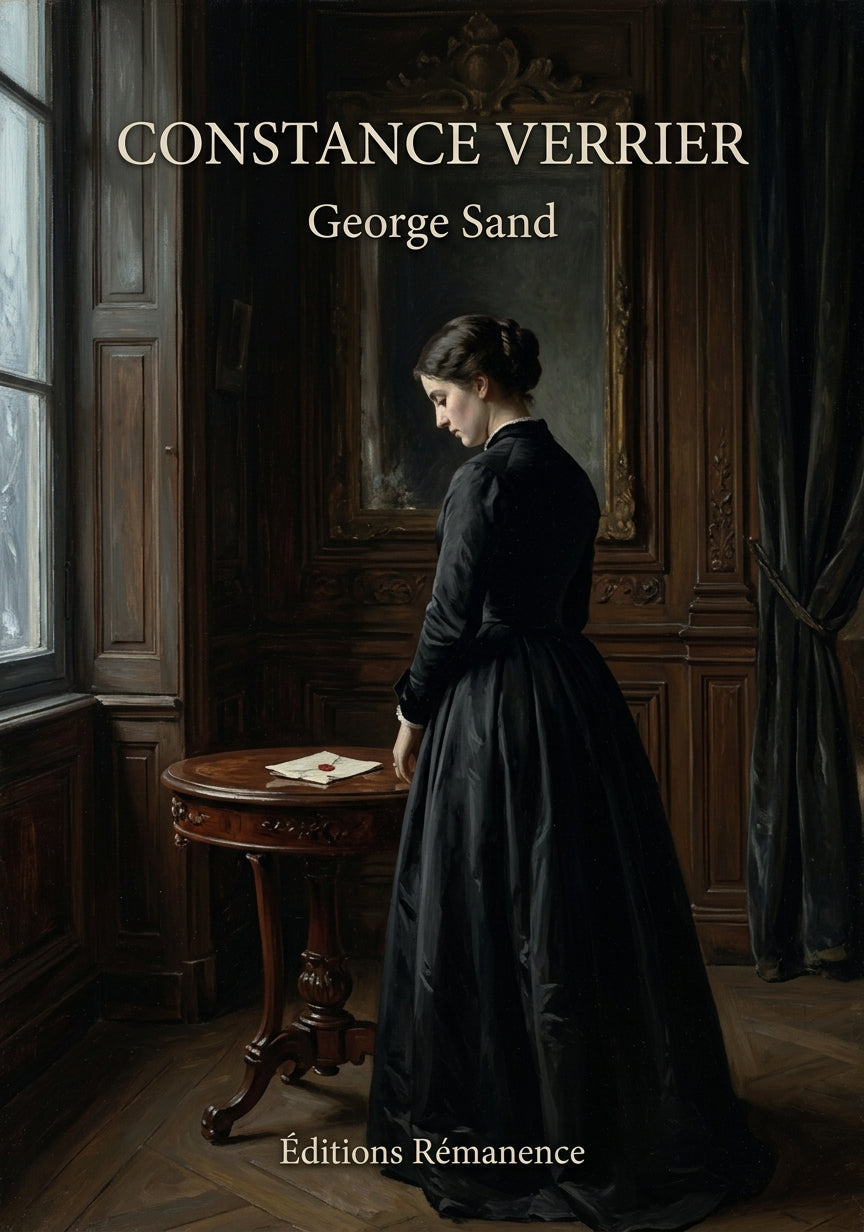 Livre Constance Verrier par George Sand - Couverture - Editions Remanence