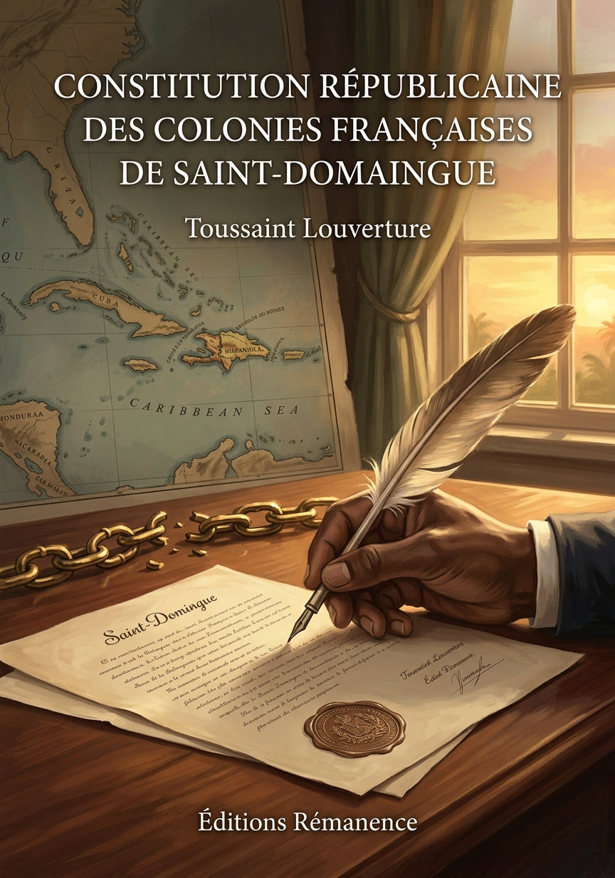 Livre Constitution républicaine des colonies françaises de Saint-Domaingue par Toussaint Louverture - Couverture - Editions Remanence