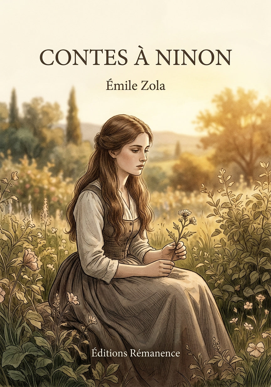 Livre Contes à Ninon par Émile Zola - Couverture - Editions Remanence