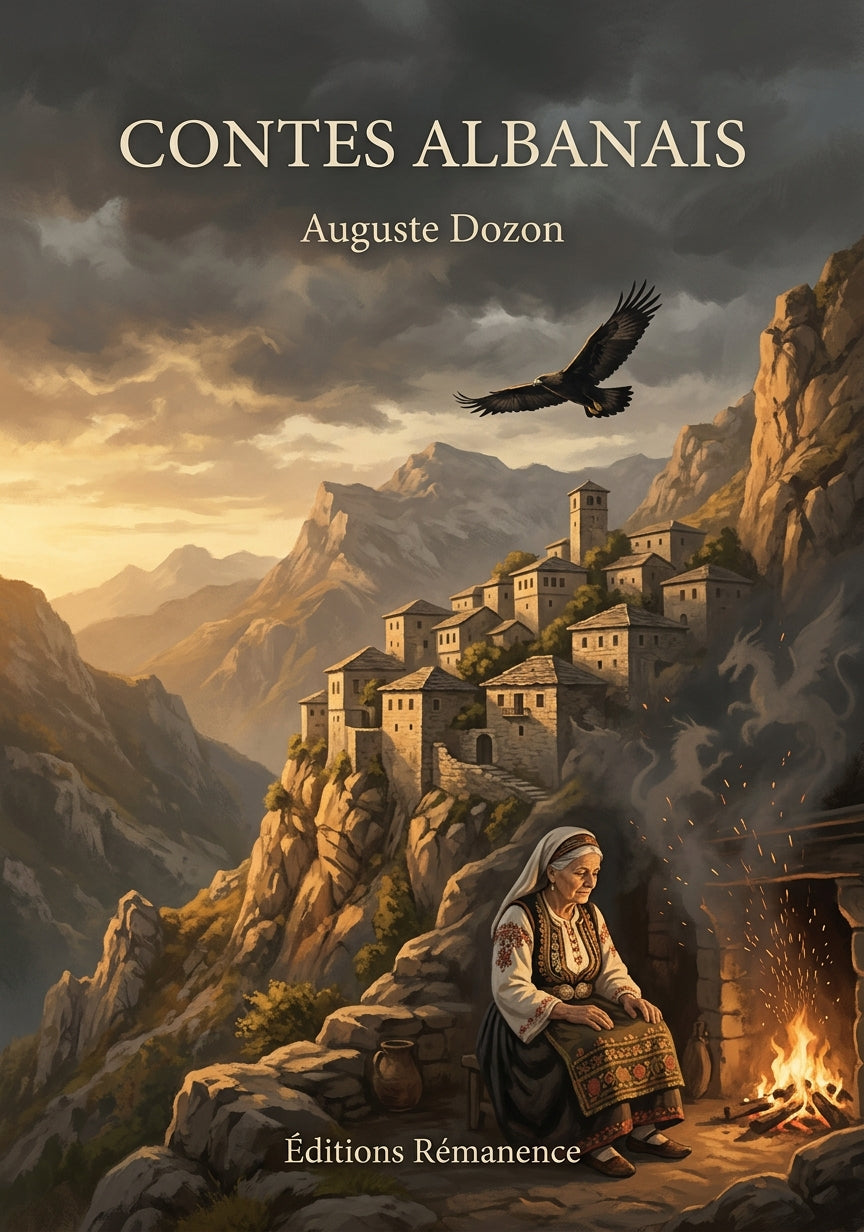 Livre Contes albanais par Auguste Dozon - Couverture - Editions Remanence