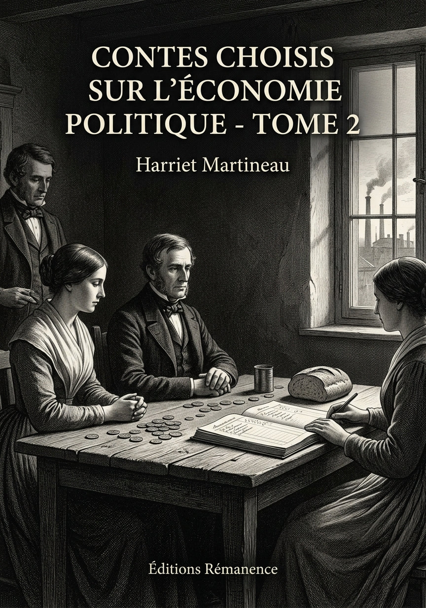 Livre Contes choisis sur l’économie politique - Tome 2 par Harriet Martineau - Couverture - Editions Remanence