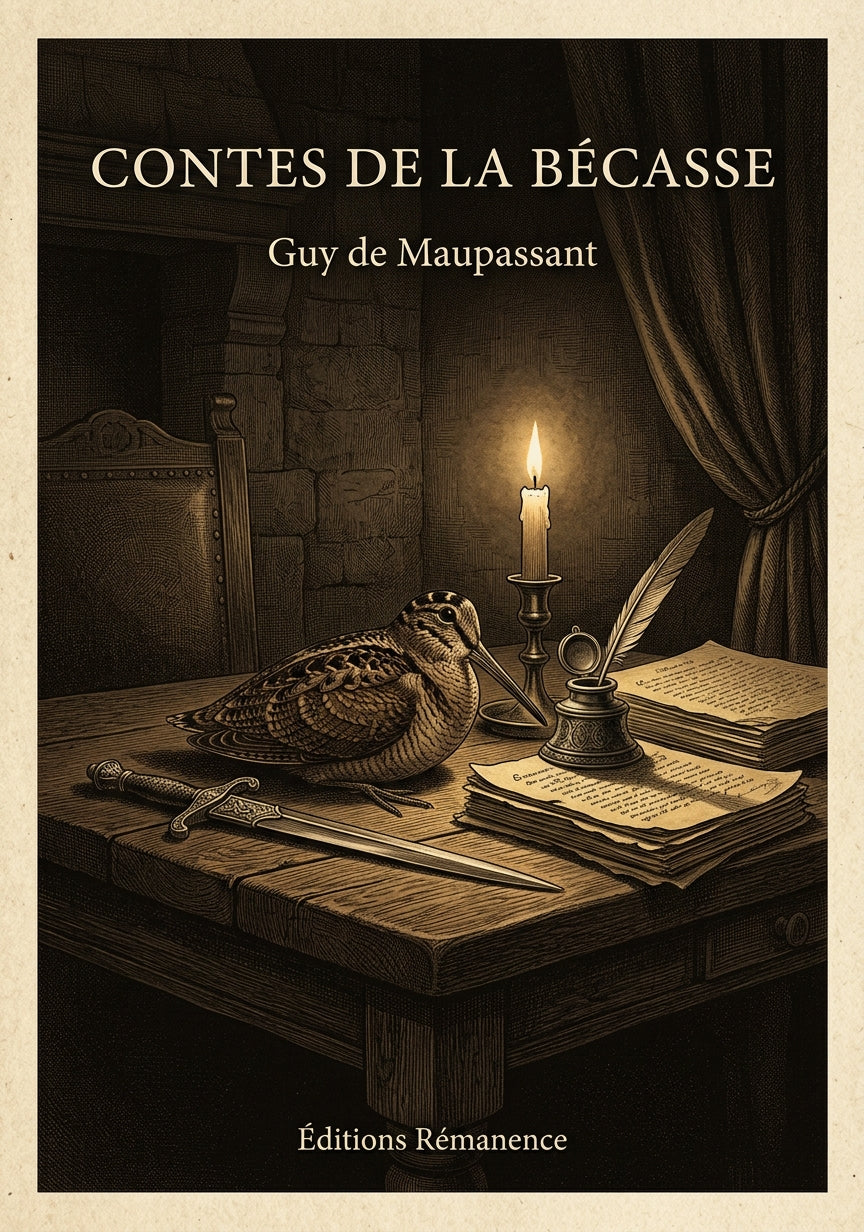 Livre Contes de la Bécasse par Guy de Maupassant - Couverture - Editions Remanence
