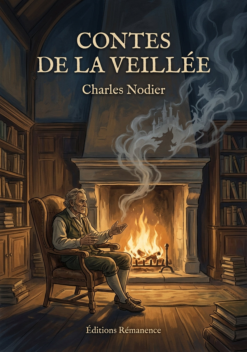 Livre Contes de la veillée par Charles Nodier - Couverture - Editions Remanence